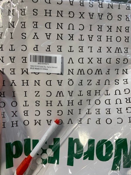 Condition photo showing New/Like New for TREELYWOOD Jumbo Thanksgiving Word Search Poster – Giant 31.5"x20" Wall Game, Poster-Size Word Search, Giant Thanksgiving Activity Posters for Families (christmas)