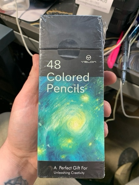 Condition photo showing New/Like New for YSLON 48 Colored Pencils Professional Coloring Pencils Artist Sketch Drawing Color Pencil for Kids and Adults Art Color Pencil Set