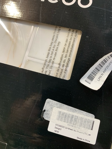 Condition photo showing New/Like New for STICKGOO 10-Sheet Subway Tile Peel and Stick Backsplash, Self Adhesive Vinyl Wall Tiles, Stick on Backsplash for Kitchen and Bathroom(Thicker Design)