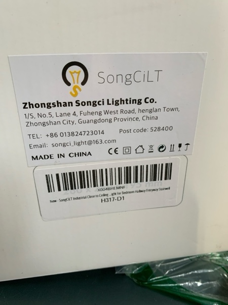 Condition photo showing New/Like New for Industrial Close to Ceiling Light Fixture with Milk White Glass Lampshade, Vintage Glass Flush Mount Ceiling Light for Bedroom Hallway Entryway Stairwell Antique