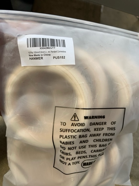 Condition photo showing New/Like New for 10 Pcs 100mm/3.9inch Unfinished Wooden Rings, Natural Wood Rings for Crafts Making, Large Macrame Rings Without Paint, Pendant Connectors