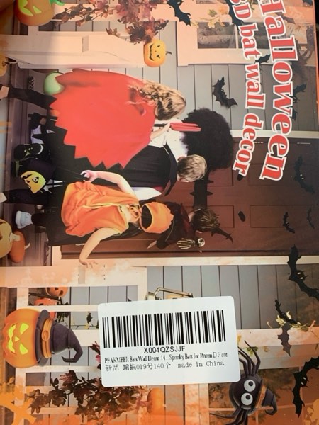 Condition photo showing New/Like New for Halloween bat Decoration, 140pcs Realistic PVC Black 3D Horror Stickers, 4 Sizes of Halloween Wall Decorations, Suitable for Party Decorations Horror Home (140)