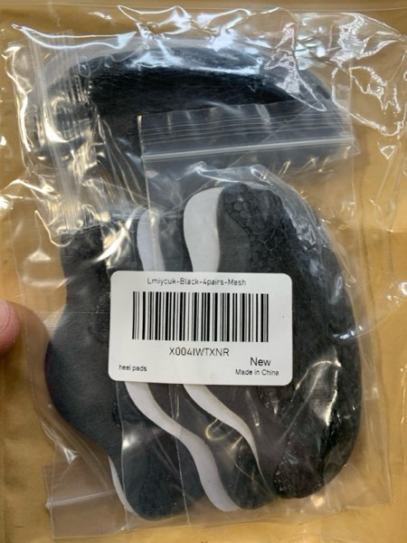 Condition photo showing New/Like New for 4D Cloud Honeycomb Heel Pads for Loose Shoes, Soft Gel Heel Grips for Shoes Too Big, Cushion Protectors Inserts for Blisters, Heel Pain, Shoe Fillers for Women Men (4D Cloud Mesh Black4, 4Pairs) 4d Cloud Mesh Black4 4Pairs