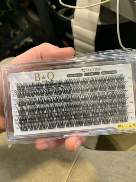 Condition photo showing New/Like New for Lash Clusters B11 D Curl 10-16MIX DIY Lash Extensions 72 Clusters Lashes C D Curl Wispy Volume Lashes Eyelash Clusters Extensions Individual Lashes Cluster DIY at Home (B11,D-10-16MIX new)