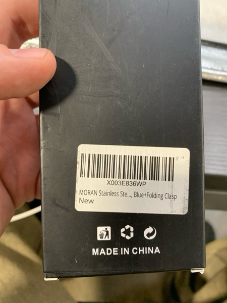 Condition photo showing New/Like New for Stainless Steel Watch Band Quick Release Replacement Metal Strap 18mm 20mm 22mm Men Women, Blue+Folding Clasp