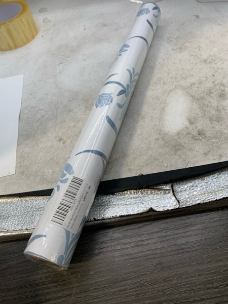 Condition photo showing New/Like New for HeloHo Blue Floral Wallpaper Peel and Stick Modern Removable Contact Paper Self Adhesive Renter Friendly Wall Paper for Bedroom Bathroom Cabinet Vinyl Rolls 118"x17.3"