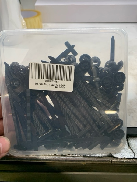 Condition photo showing New/Like New for 50 Pack Cable Tie Buckle Clips for Cars – Universal Nylon Zip Ties with Pin & Button Lock, UV Resistant Fasteners for Car Body Repair & Wiring Plastic Cable Tie Buckle