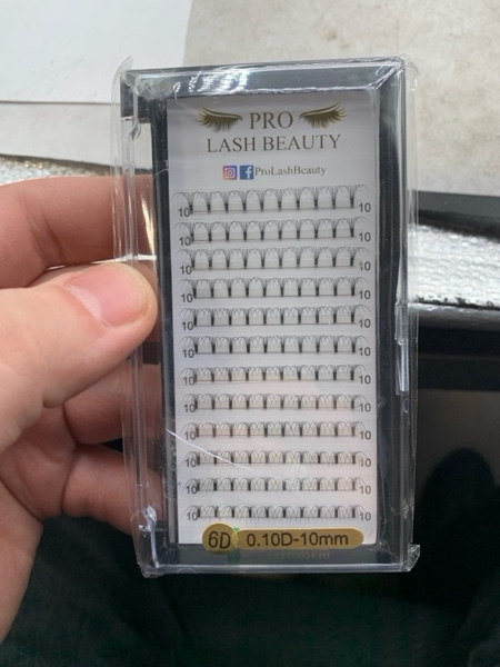 Condition photo showing New/Like New for Premade Fans Eyelash Extensions 6D-D-0.10-10 Long Stem Premade Volume Eyelash Extensions .07 .10 Premade Volume Fans C D Curl(6D-D-0.10,10 mm)