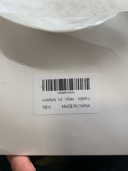 Condition photo showing New/Like New for Rubber Band, 1000 Pcs Hair Rubber Bands, 1/2" White Rubber Bands