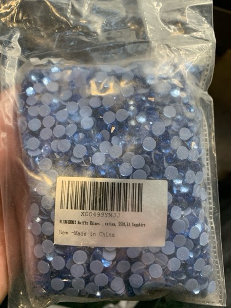 Condition photo showing New/Like New for Blinginbox Hotfix Rhinestones Bulk,2880pcs Hot Fix Rhinestones for Crafts,Glass Gems for Clothes,Decoration,SS30 Crystal