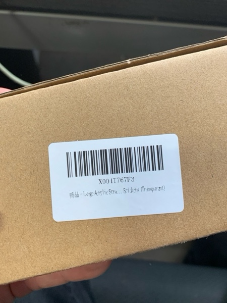 Condition photo showing New/Like New for EOYVTX Large Acrylic Straw Holder for Cabinet Door, 9.5” Reusable Tumbler Straw Holder with Ultra Sticky Adhesive Squares and Stickers (Transparent)