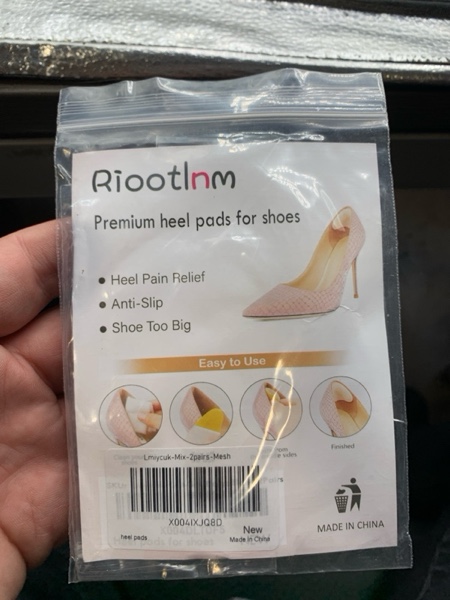 Condition photo showing New/Like New for 4D Cloud Honeycomb Heel Pads for Loose Shoes, Soft Gel Heel Grips for Shoes Too Big, Cushion Protectors Inserts for Blisters, Heel Pain, Shoe Fillers for Women Men (4D Cloud Mesh Multicolor2, 2Pairs)