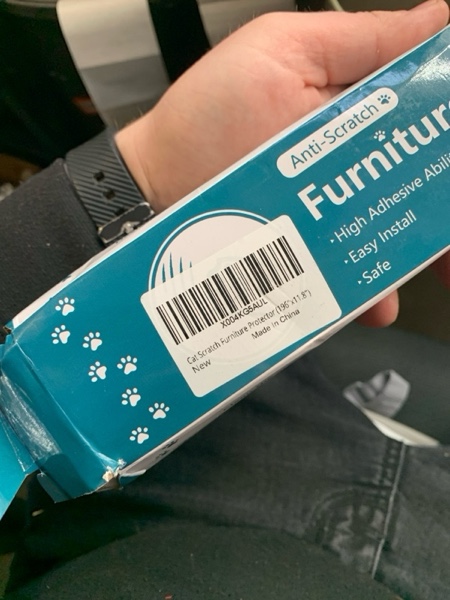 Condition photo showing New/Like New for Cat Scratch Furniture Protector, 196.8"x11.8" Couch Protector from Cat Claws, Thicken Transparent Self-Adhesive Furniture Protectors from Cats Scratching for Couch Sofa Door Protection 196"x11.8"