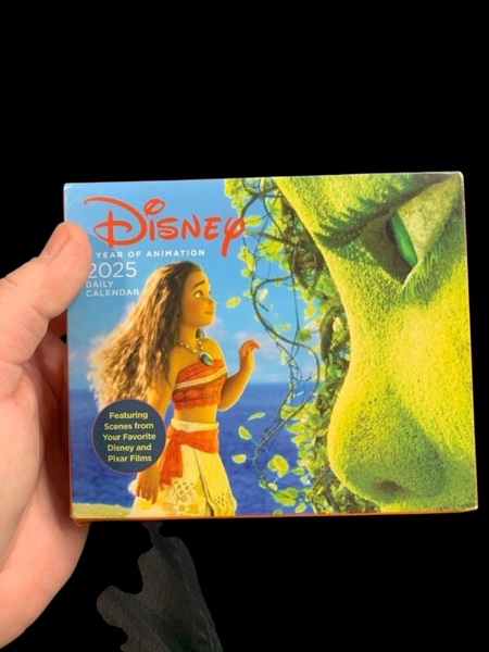 Condition photo showing New/Like New for Disney A Year of Animation 2025 Daily Calendar