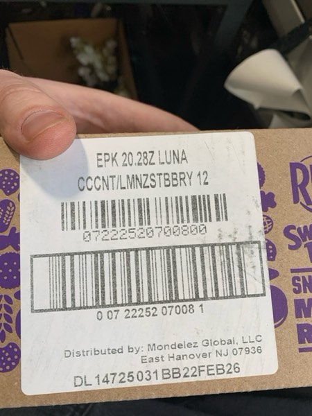 Condition photo showing New/Like New for LUNA Bar Gluten-Free Snack with Organic Oats 