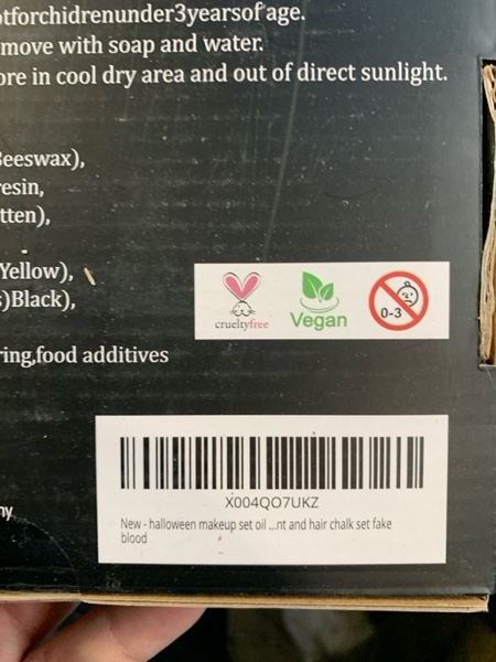 Condition photo showing New/Like New for Depvision SFX Makeup Kit Halloween Makeup Set Professional Face Body Paint Special Effects Makeup Set with Fake Blood Temporary Tattoo Hair Chalk Oil Body Paint Sponges Brushes for Halloween Party