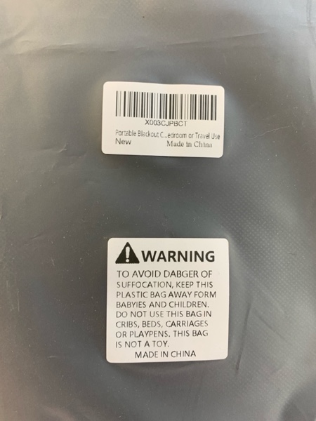 Condition photo showing New/Like New for 100% Blackout Curtains for Bedroom, Portable DIY Window Blinds, Temporary No Drill Window Shades, Blackout Blinds with Stickers and Tabs for Baby Nursery, Travel, Dorm Room (118" x 57")