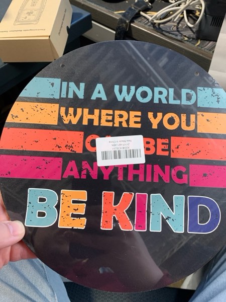 Condition photo showing New/Like New for Kindness Decoration, Inspirational Decor for Home Office Classroom, Kindness Inspirational Gifts for Women Men, Mental Health Matter Awareness Month Be Kind Hanging Wall Decor