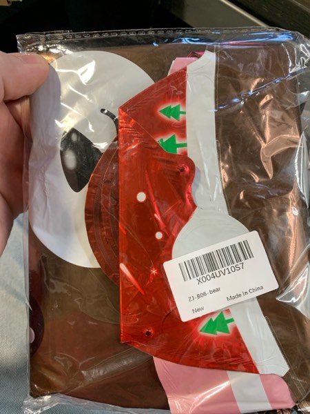 Condition photo showing New/Like New for Gingerbread Man & Bear Foil Party Balloons, Merry Christmas Balloons, Pink Christmas Balloons for New Year Eve Holiday Festival Birthday Party Decorations (Pink Bear)