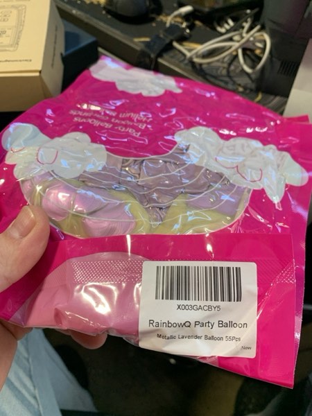 Condition photo showing New/Like New for RainbowQ Party 55PCS Metallic Lavender Balloons Different Sizes 18/12/5 Inch and Light Purple Confetti Balloons Shiny Latex Helium Balloons Set for Anniversary Graduation Wedding Birthday Party Decorations