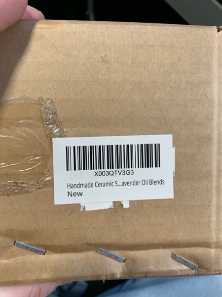 Condition photo showing New/Like New for Handmade Ceramic Scented Aroma Essential Oil Burner Diffuser Wax Melt Warmer Humidifier Aromatherapy Romantic Candle Tealight Home Room Office Decor Housewarming for Frankincense Lavender Oil Blends