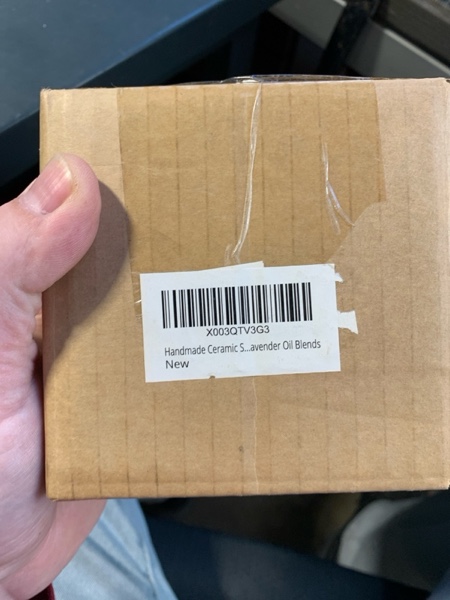 Condition photo showing New/Like New for Handmade Ceramic Scented Aroma Essential Oil Burner Diffuser Wax Melt Warmer Humidifier Aromatherapy Romantic Candle Tealight Home Room Office Decor Housewarming for Frankincense Lavender Oil Blends