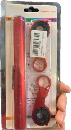 Condition photo showing New/Like New for Bicycle Handlebar Extension — 20 cm Aluminium Bicycle Extender Holder, with Double Clamp Base, Robust and Ultralight Bicycle Handlebar Extension, for Torch, Smartphones, GPS Devices (Red)