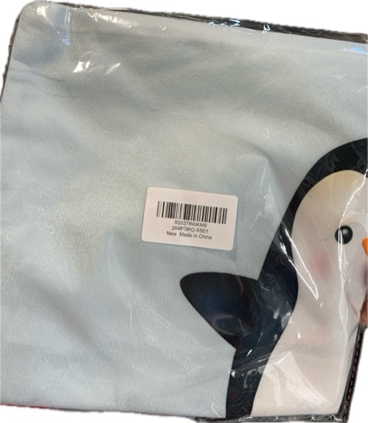 Condition photo showing New/Like New for Voatok Funny Penguin Love Decorative Throw Pillow Case — 18 x 18 inches Penguin Decor, Home Decor Cushion Cover, Penguin Love Gifts, Gift Son, Daughter, Sister (Gray-1)