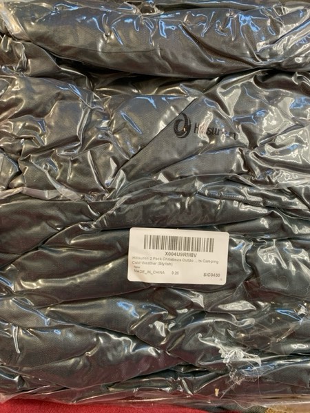 Condition photo showing New/Like New for 2-Pack Christmas Outdoor Blankets Gifts — 78 x 55 inches Stadium Blankets, Windproof Waterproof Fleece Christmas Picnic Blanket for Campers Sports Fans (Stylish)