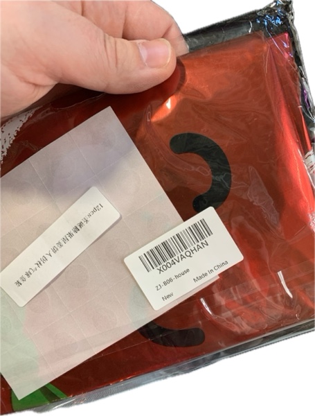 Condition photo showing New/Like New for Gingerbread Man & Gingerbread House Foil Party Balloons — Merry Christmas Balloons, Christmas Balloons for New Year Eve Holiday Festival Birthday Party Decorations (Gingerbread House)