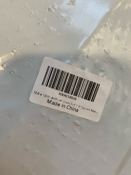 Condition photo showing New/Like New for 12.8 x 1 20in Artificial Grass — Turf 1 in Square Mat