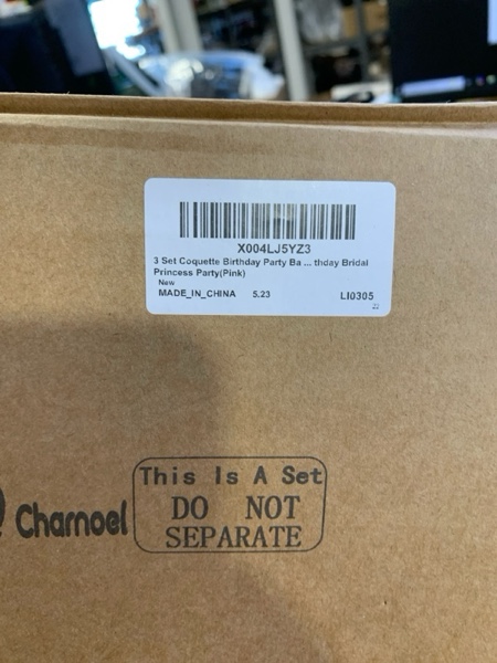 Condition photo showing New/Like New for 3 Set Pink Black Bow Balloon Table Centerpieces Coquette Birthday Party Decorations Include 126 Balloons 63 Bow for Wedding Bridal Princess Birthday Party(Black)