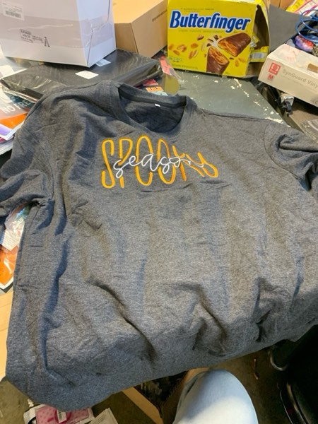 Condition photo showing New/Like New for Halloween Sweatshirts Women: Spooky Season Sweatershirt Ghost Shirts Fall Sweater Pullover Top