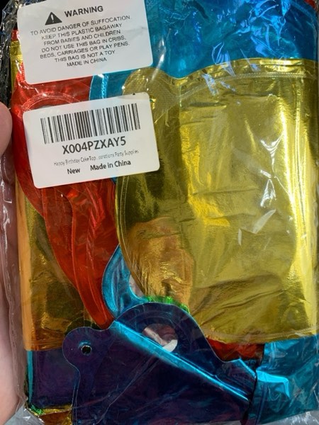 Condition photo showing New/Like New for Happy Birthday Balloons Red Blue Gold Foil Letter Balloons Sonic Colorful balloons for Child Boys Girls Women Men Birthday Party Baby Shower Decorations 16 inch