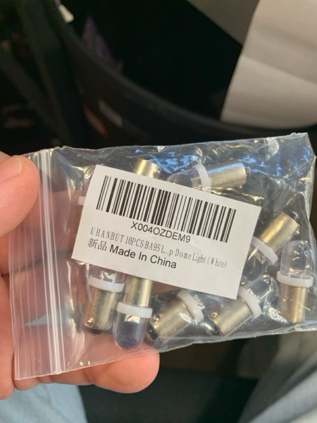 Condition photo showing New/Like New for 10PCS BA9S LED Car Light Bulbs, BA9 1895 1891 57 53 3893 47830 64111 No Error LED Bulb, 12V 3030-SMD 6000K Super Bright Car Interior Bulb for License Plate, Glove Box, Map Dome Light (White)
