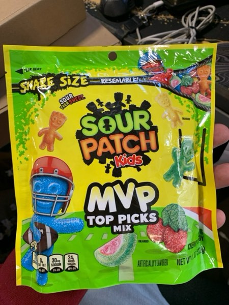 Condition photo showing New/Like New for SOUR PATCH KIDS MVP Top Picks Mix Soft & Chewy Candy Share Size - 11oz
