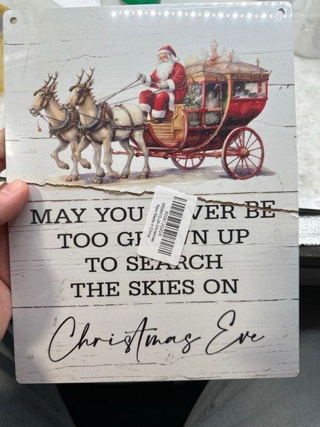 Condition photo showing As Is for Christmas & Winter Home Decor,Christmas Sign for Wall Door Hanger Winter Decor 28