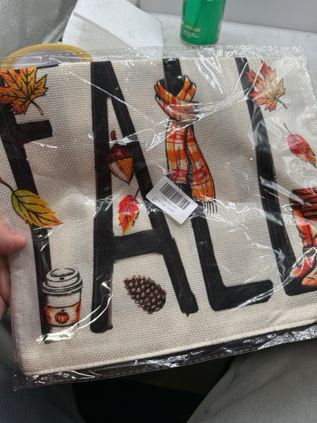 Condition photo showing New/Like New for Fall Pumpkin Maple Leaves Coffee Garden Flag 12x18 Inch Double Sided Seasonal Autumn Hello Fall Small Welcome Flags Burlap Harvest Thanksgiving Yard Outdoor Decorations for Yard QJ49-White
