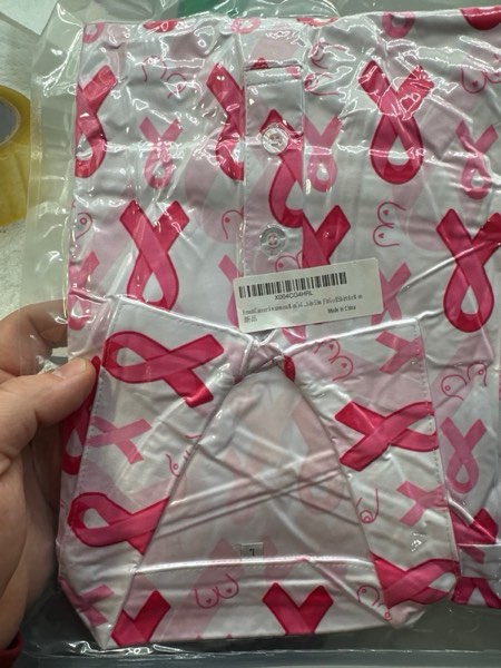 Condition photo showing New/Like New for Men's Golf Polo Shirt Performance Moisture Wicking Quick Dry Short Sleeve Shirts Funny Slim Fit Golf Shirt for Men Large Pink