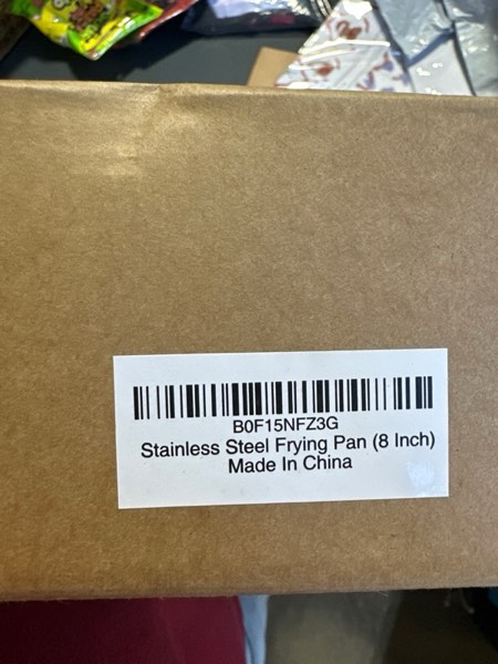 Condition photo showing New/Like New for Verel Stainless Steel Frying Pan - 8 Inch Fry Skillet Stainless Steel Pan, Dishwasher and Oven Safe Cookware