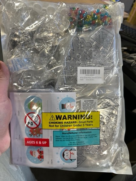 Condition photo showing New/Like New for Winlyn 24 Sets Potted Christmas Tree Suncatchers Ornaments Decorations DIY Window Paint Art Suncatchers Winter Crafts Painting Kits for Kids Classroom Activities Art Project Party Favors