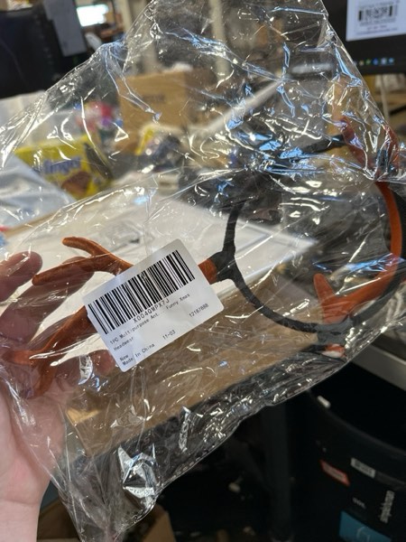 Condition photo showing As Is for BESPORTBLE Christmas Antler Headband Soft Cloth Reindeer Antlers Hairband Brown Comfortable Festive Party Accessory for Women and Girls