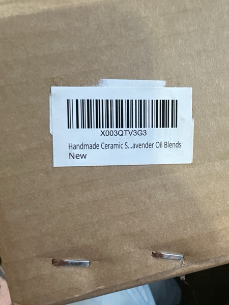 Condition photo showing New/Like New for Handmade Ceramic Scented Aroma Essential Oil Burner Diffuser Wax Melt Warmer Humidifier Aromatherapy Romantic Candle Tealight Home Room Office Decor Housewarming for Frankincense Lavender Oil Blends