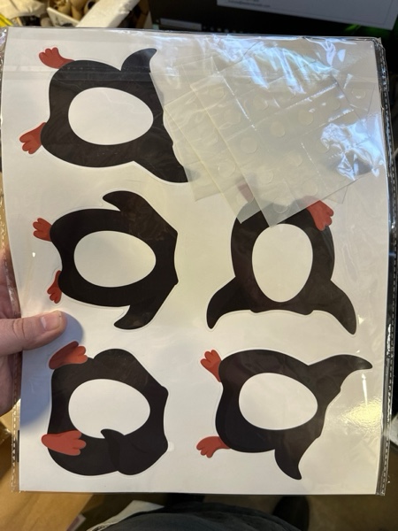 Condition photo showing New/Like New for 60Pcs Winter Penguin Paper Cutouts Winter Bulletin Board Decorations Black Penguin DIY Photo Craft Cutouts Christmas Classroom Supplies for Teacher Student School Holiday Party Chalkboard Wall Decor