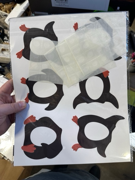 Condition photo showing New/Like New for 60Pcs Winter Penguin Paper Cutouts Winter Bulletin Board Decorations Black Penguin DIY Photo Craft Cutouts Christmas Classroom Supplies for Teacher Student School Holiday Party Chalkboard Wall Decor