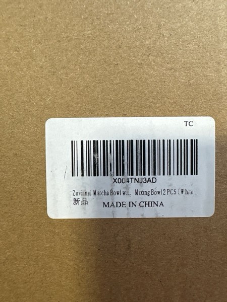 Condition photo showing New/Like New for Matcha Bowl with Spout Ceramic Chawan Mixing Bowl 18 oz (White)