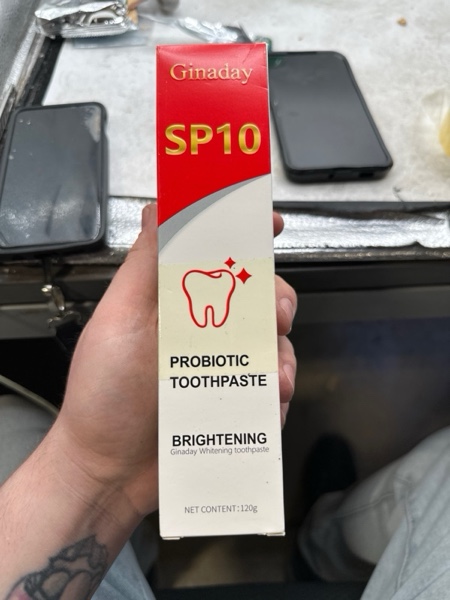 Condition photo showing New/Like New for SP10 Probiotic Whitening Toothpaste, Deep Cleaning Care Remove Yellow Tooth Stains, with Probiotic Oral Health Management, Fresh Breath.