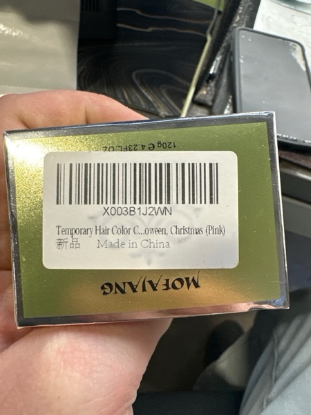 Condition photo showing New/Like New for Temporary Hair Color Wax 4.23 oz-Instant Hairstyle Cream Hair Pomades Hairstyle Wax for Party Cosplay Easy Cleaning (1, Pink)