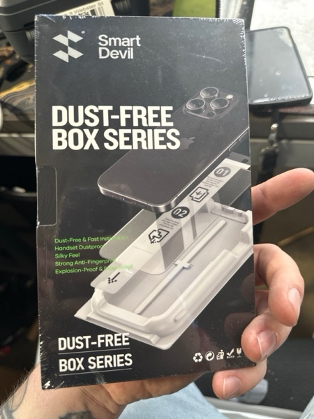 Condition photo showing New/Like New for SMARTDEVIL 2 Pack Privacy Screen Protector for iPhone 16, [Anti-Spy] [Military-Grade Shatterproof] [9H Hardness] Tempered Glass, [Easy Installation] Bubble-Free & Case-Friendly, Dust-Free Box iPhone 16 Privacy