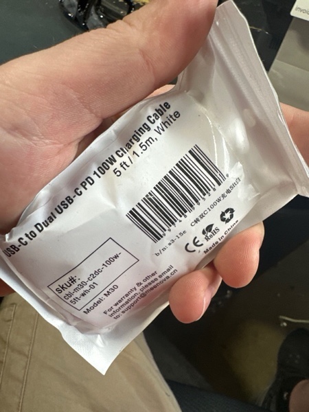 Condition photo showing New/Like New for Meenova 4.3ft 100W 2 in 1 USB C Multi Charging Cable, USB C to USB-C Cable, Multi PD Fast Charging C